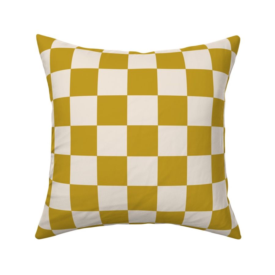 desert mountain biking collection desert checkerboard in cream and mustard green