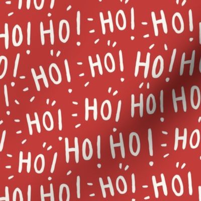 Ho Ho Ho_Kids Christmas_Medium_Molten Lava Red