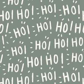 Ho Ho Ho_Kids Christmas_Medium_Lilypad Green