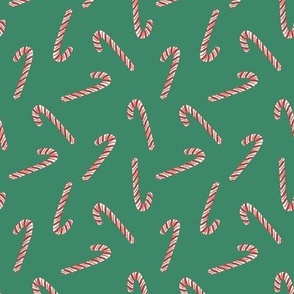 Tossed Candy_Christmas Candycane_Small_Crisp Green