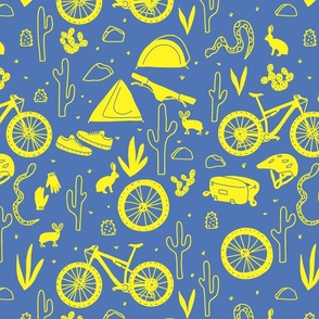 desert mountain biking high vis collection desert mountain biking in bright periwinkle blue