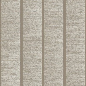 2 inch vertical textured striped stripes - curio brown grey_ extra white - hand drawn variations