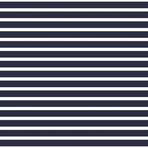 SMALL TRADITIONAL BRETON STRIPE  SOLID NAVY BLUE AND WHITE