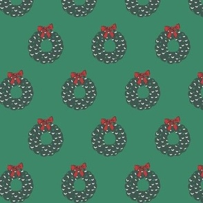Xmas Wreath_Christmas Deco_Small_Crisp Green