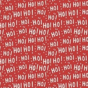 Ho Ho Ho_Kids Christmas_Small_Molten Lava Red
