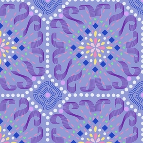 Dazzling Purple Party tiled