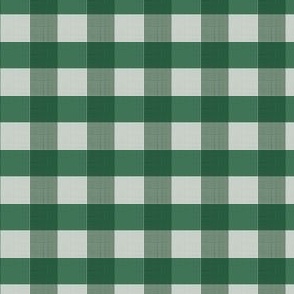 green gingham block