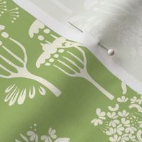 Forest Dwelling Modern Toile, Lime