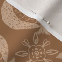 Boho Butterfly in Pomegranates 231206795 _Brown_ Beige_ Cream | Extra Large |Jumbo