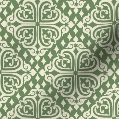 Wisdom Geometric Tile - Green