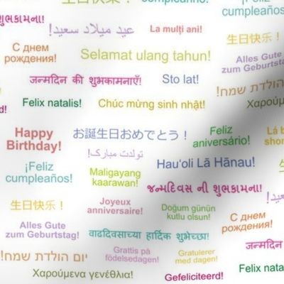 Happy Birthday in Different Languages around the World