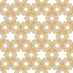 Boho star weave mustard beige