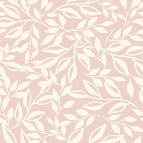 Elegant Fall Autumn Foliage in Soft Pink and Cream