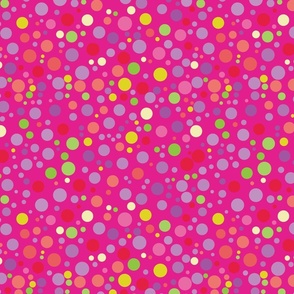 Celebration Dots-Hottie Pink-Pink Mardi Gras Palette