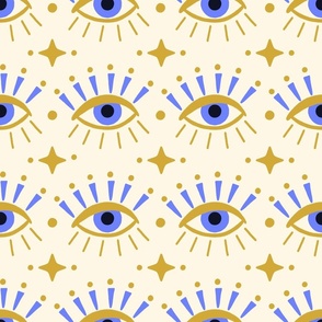 Evil Eye Twinkle - Purple and Gold LG