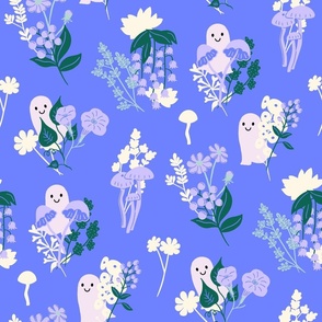 Ghosts in the Garden - Purple and Green LG