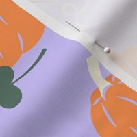Magical Pumpkin Patch - Lilac and Orange LG