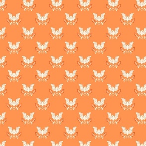 Whimsy Bats - Orange and Cream SM