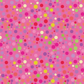 Celebration Dots-De-Lovely Pink- Pink-Pink Mardi Gras Palette