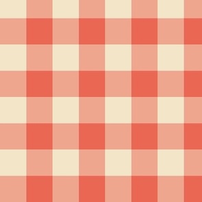 Spring Bunnie Gingham Apricot Large