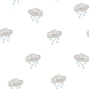 Happy Rain Cloud - Kids Weather - 8in repeat 