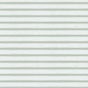 Small Textured Wide and Thin Horizontal Stripes in light green and sage green