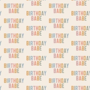 birthday babe - bold text