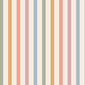 skinny stripe - soft rainbow