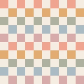 1.2" checker - soft rainbow