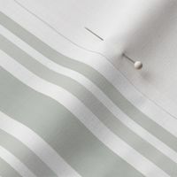 Medium - 5 stripes - coastal green on white - Sherwin-Williams Sea Salt Green - classic coastal neutral wallpaper - Farmhouse ticking stripe