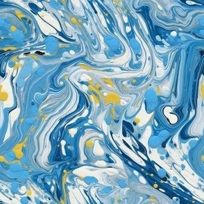 light blue paint splatter