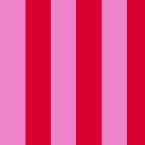 Maximalist Candy Stripe Fun: Bold Graphic & Vibrant Interior Design Delight // Hot Pink and Red