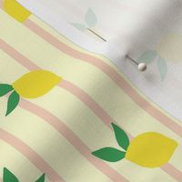 Lemon Stripe in Bright Sunshine Yellow (Medium)