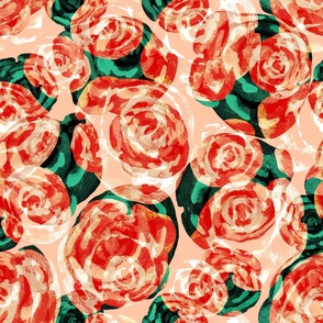 Abstract flowers of roses