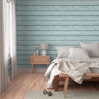 Shiplap Beach House-  Haint Blue  - Horizontal  Wallpaper - New
