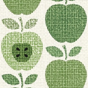 Minimalist Textured Apples - GS Green Large