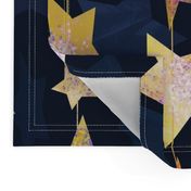 Gold twinkle party stars garland wallpaper scale