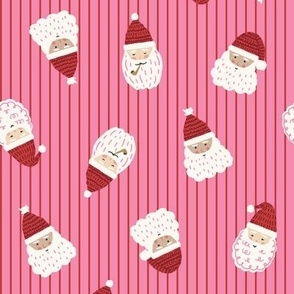 Tossed Santa_Christmas_Medium_Sachet Pink