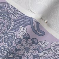 Romantic Lilac Paisley Elegant Patterns and Romantic Hues , small