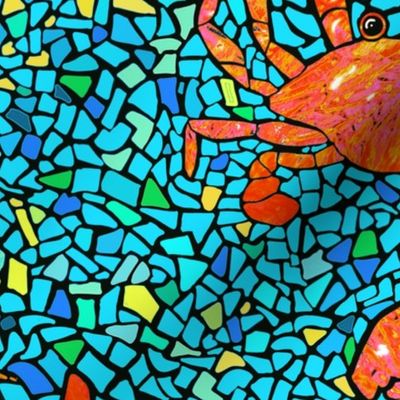 Mosaic Crustaceans Contrast
