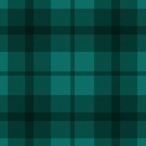 Cabin lake plaid teal (small scale)