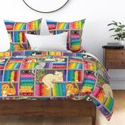 Rainbow Cat Quilt 24inch