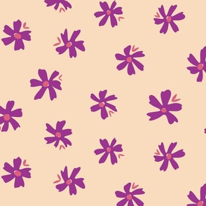 Daisy Meadow (24") - cream, purple, pink (ST2021DM)