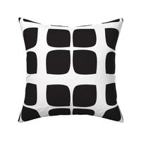 Large -  black and white geometric design