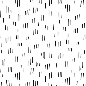 Large -  black and white random lines
