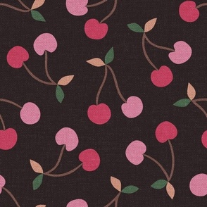 Sweet Cherries (L), Dark Chocolate {textured}