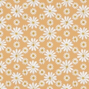 White double daisy on gold 12in