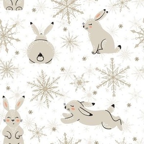 Bunnies with Snowflakes 4