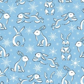 Bunnies with Snowflakes 6