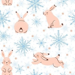 Bunnies with Snowflakes 7